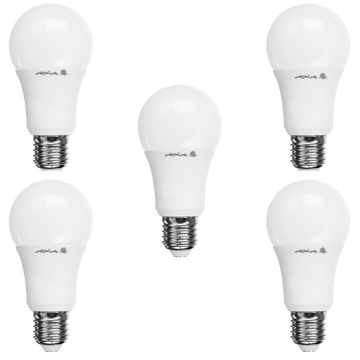 لامپ ال ای دی 12 وات پارس شعاع توس پایه E27 بسته 5 عددی